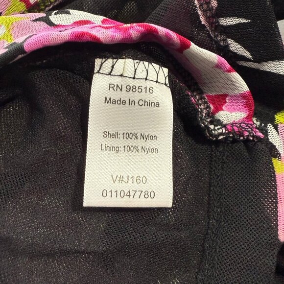 Coldwater Creek Floral Faux Wrap Top 2X Flowercore Y2K Coquette Multi Color - Picture 7 of 7